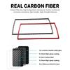 For Seat Leon 2013 2014 2015 LHD RHD Real Soft Carbon Fiber Car Central Storage USB Port Frame Sticker Interior Accessories