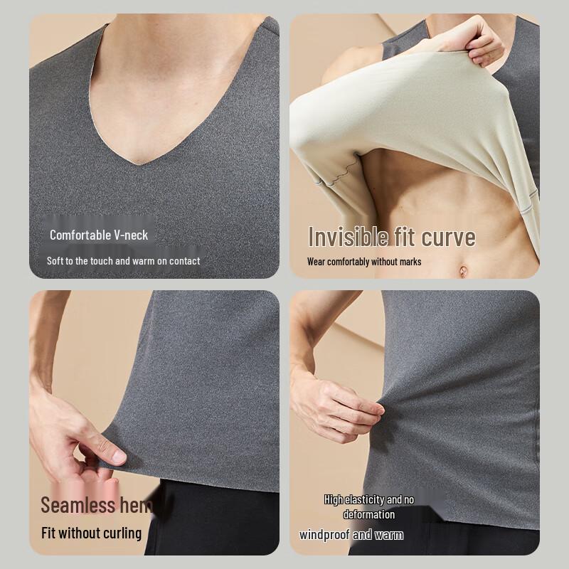 LangSha Men's Thermal Heat-Generating Antibacterial Vest