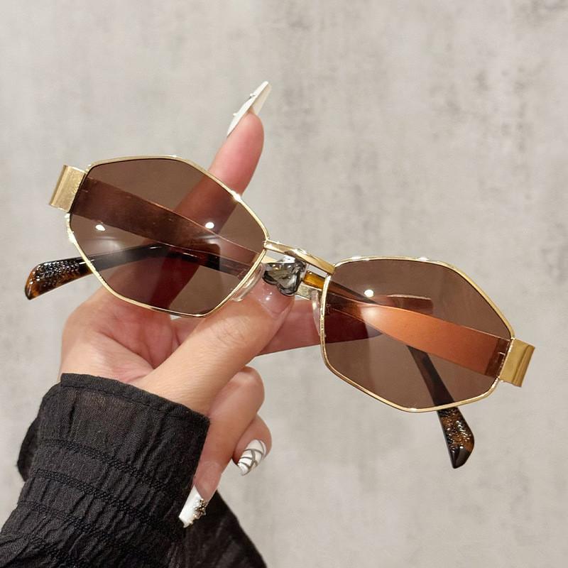Vintage Special-Shaped Sunglasses Women Men Square Sun Glasses Female Retro Polygon Oculos De Sol for Male Eyeglass Eyewear