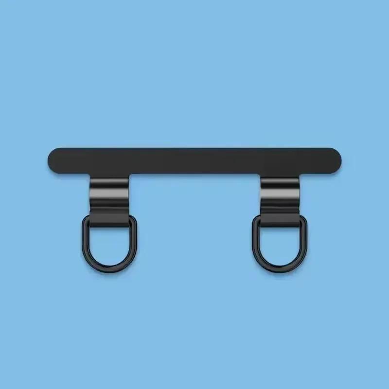 

Mobile Phone Lanyard Stainless Steel Double Ear Metal Gasket Clip Ultra Thin Back Fixed Patch Anti-loss Connection Piece