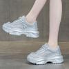 Platform dad shoes summer new breathable mesh rhinestone bow fashion versatile full diamond casual sports shoes women