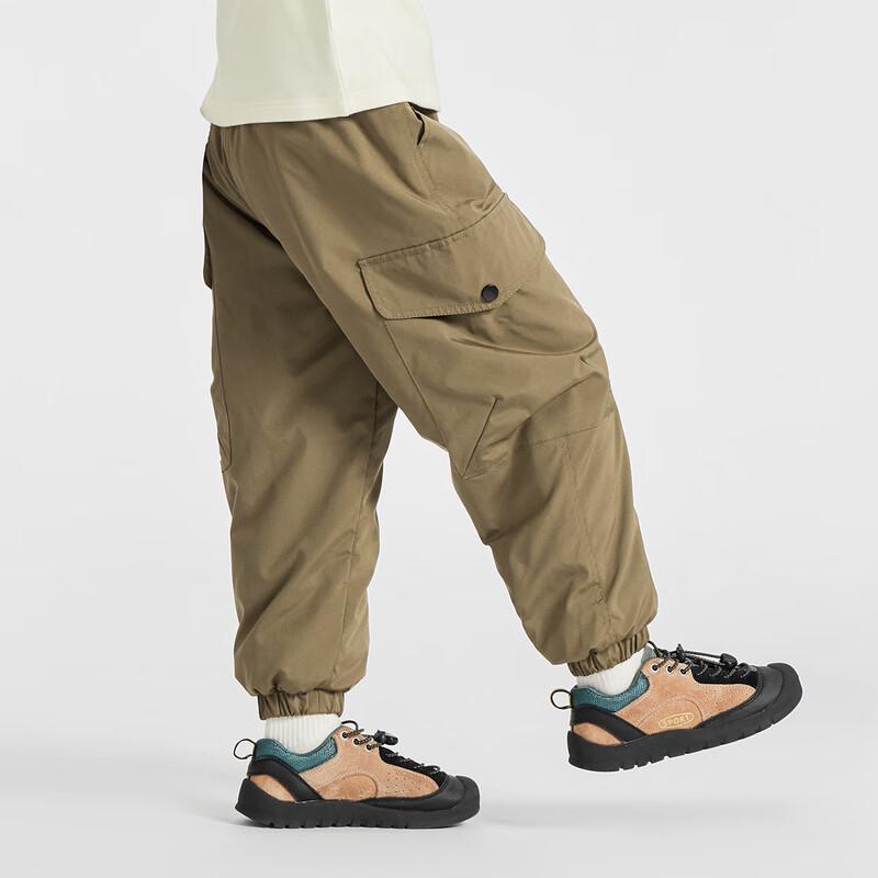 Boys Winter Fleece-Lined Outdoor Cargo Jogger Pants 110