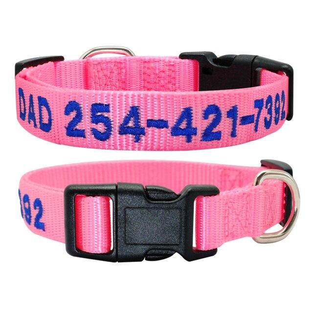 embroidered pet collars