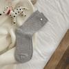 Winter Korean Socks Dongdaemun Thickened Warm Socks Shell Button Decorative Wool Socks Ideas Yarn Tube Socks