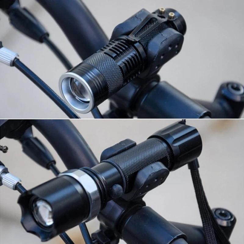 Bicycles Light Mount Holder Bikes Light Brackets For Flashlights And Headlamps With 360 Degree Rotating And Rubber Grip