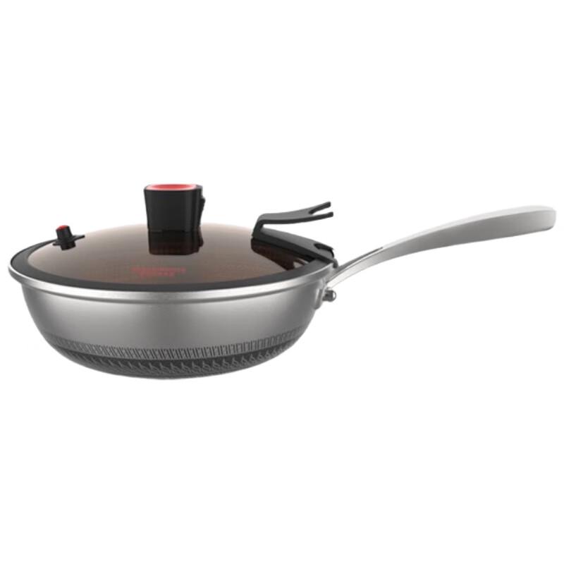 Macaiiroos 30cm 316 Stainless Steel Non-Stick Wok
