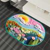 Ins Wind 3D Rainbow Diatom Mud Floor Mat Shower Room Water-Absorbing Quick-Drying Floor Mat Household Non-Slip And Dirt-Resistant Bathroom Floor Mat