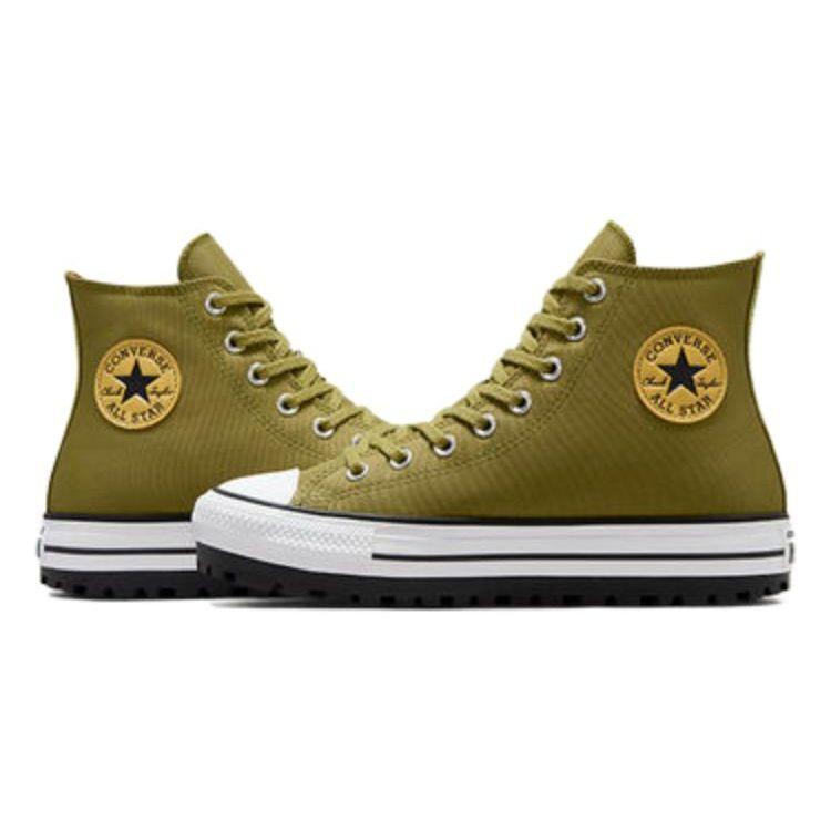 Converse Chuck Taylor All Star City Trek Comode Versatili Resistenti Ammortizzanti Scarpe Alte in Tela Sneakers Unisex Verde A05582C