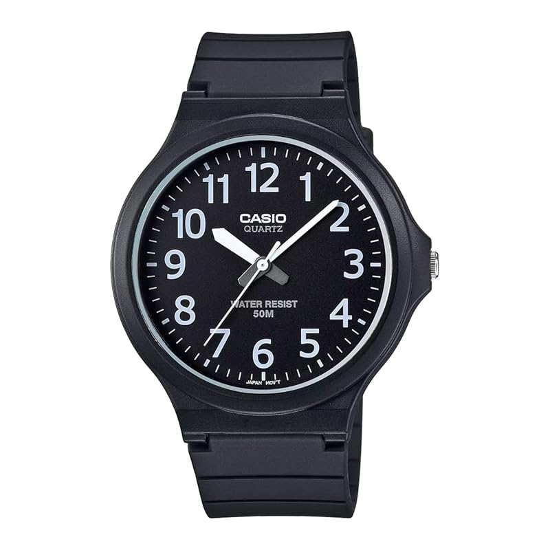 

[Casio] standard STANDARD analog quartz watch MW-240-1BV No cosmetic box men s black overseas model [product]