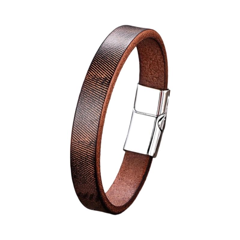 Italian Cowhides Couple Bracelet Handmade Distressed Leather Cuff Unisex Jewelry Accessory For Everyday Stylish Looks