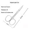 Stainless Steel Nose & Eyebrow Scissors: Pointed & Round Tips, Various Styles for Beauty & Makeup Needs