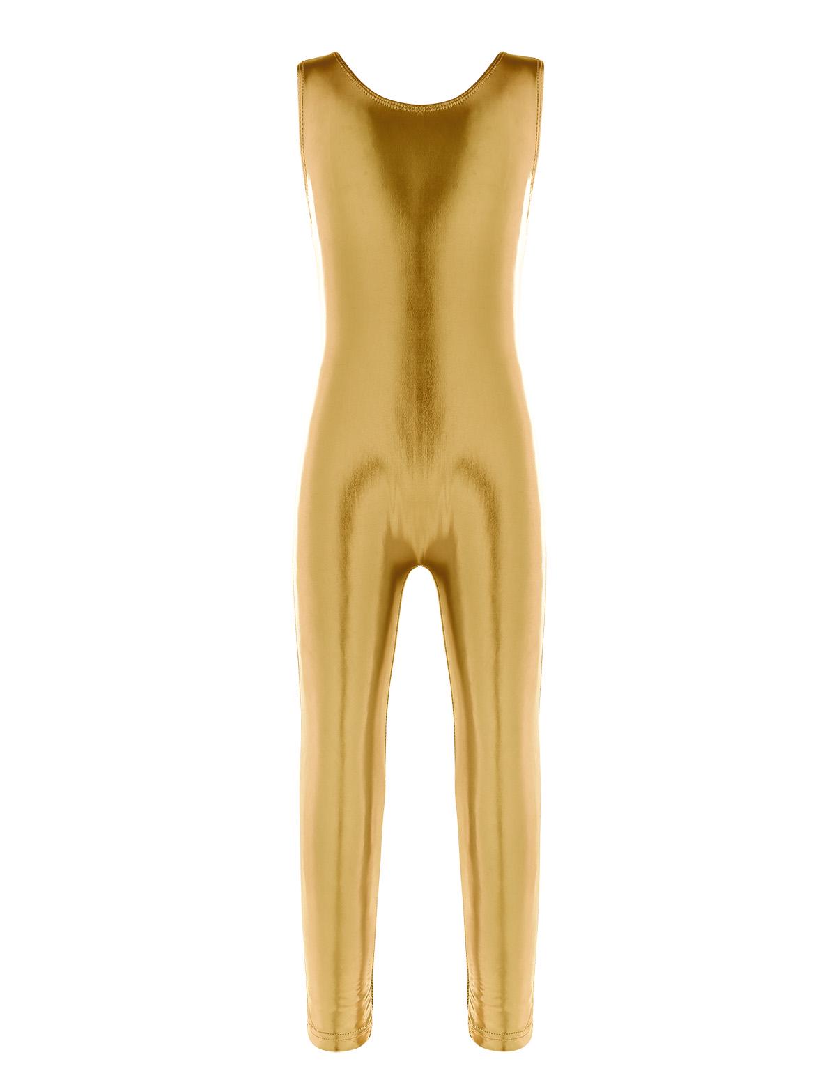 

Детский балетный танцевальный купальник для девочек, комбинезон для гимнастики, комбинезон для всего тела, танцевальная одежда 12-14 Years золотой