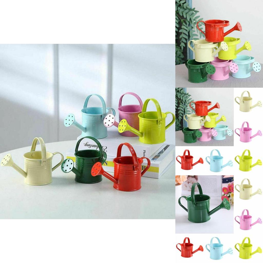 Eleganter, beigefarbener Mini-Wasserkocher mit Blumenmuster, Sprühfunktion, Metalltopf für die Heimdekoration