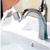 Filtre robinet anti-éclaboussures rotatif à 720° avec deux modes de sortie d'eau, adaptateur pulvérisateur universel