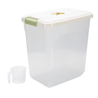 Rice Storage Container Damp Proof Airtight Thickened PP Rice Bin with Lid for Flour Cereal