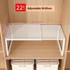 Retractable Wardrobe Storage Layered Organizer, Clothes Rack Internal Space Utilization Cabinet Pull-out Shelf, Shoe Rack