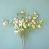 With Leaf Artificial Flower Single Small Flowers Plum Blossom Household Silk Flower  Courtyard