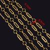 No Fade 1Meter Stainless Steel Gold Color Rolo Cuban Link Chain Bulk Thick Chains for DIY Necklace Bracelet Jewelry Making