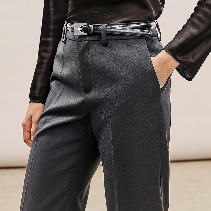 LESS Women's Flared Cropped Commuter Pants
