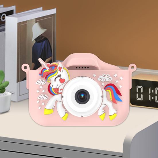 1 Set Kids Camera Dual Lens Camera with Selfie Function High-Resolution Children