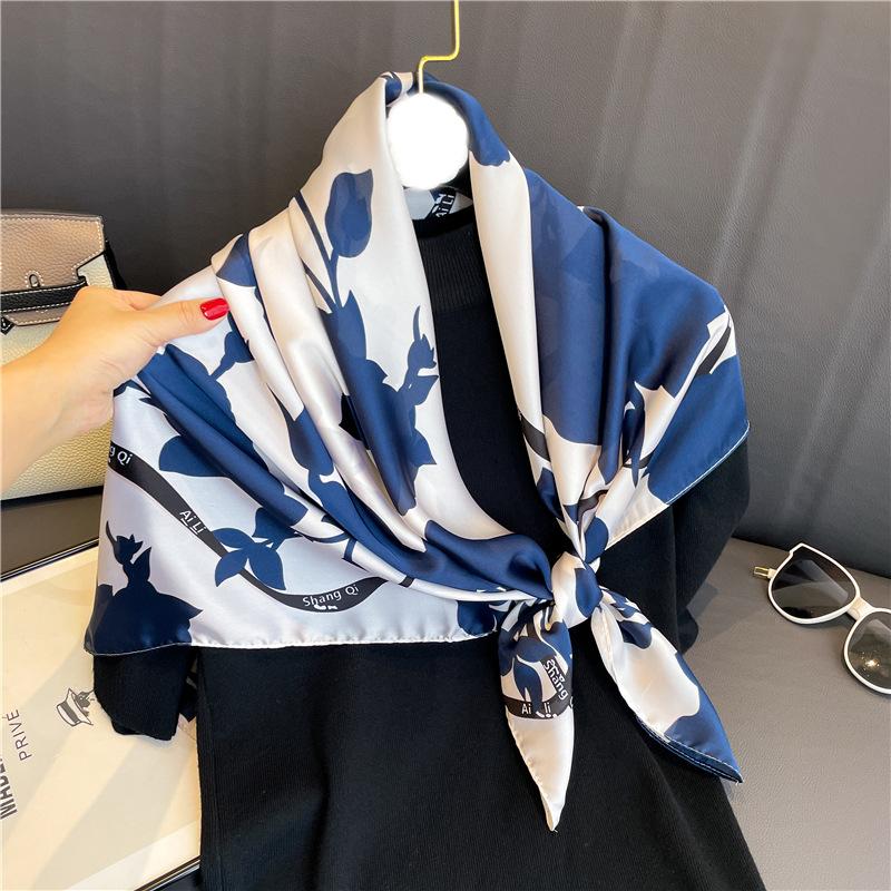 

90 см дорожный солнцезащитный универсальный большой квадратный шарф шаль платок для защиты шеи шарф украшение для всех сезонов 90x90cm