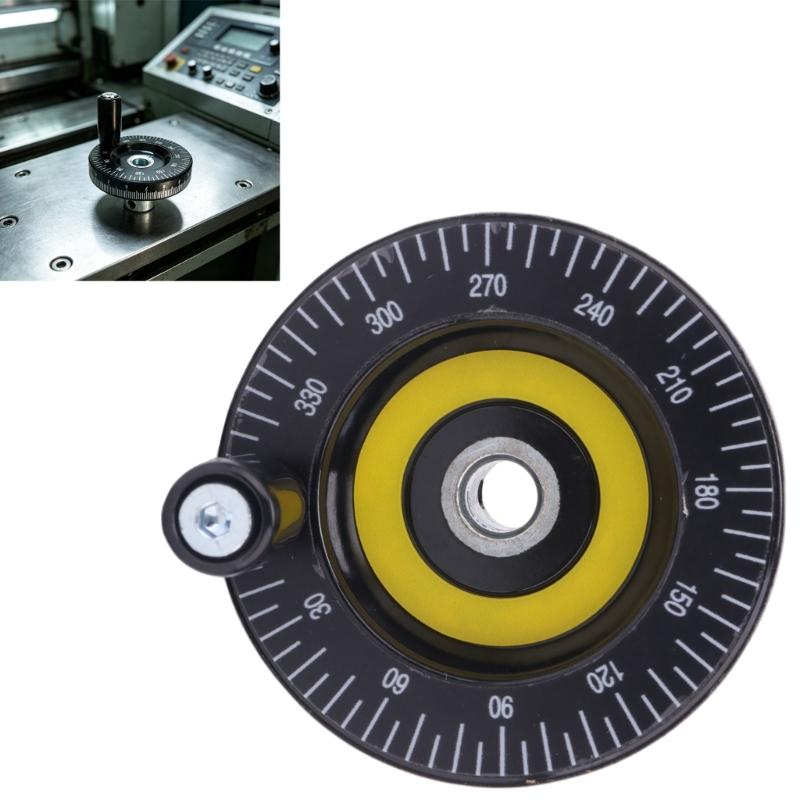 80mm Industrial Handwheel with Clear Graduations, Bakelite Body, 10mm Bore and Side Handle for Drill Press Control Replacement Use