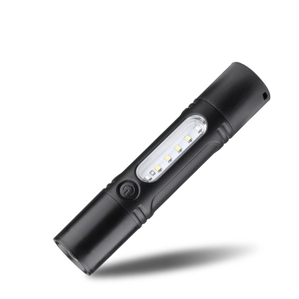 High-Intensity Rechargeable Flashlight - Ultra- , Emergency Portable Whistle & Work Light