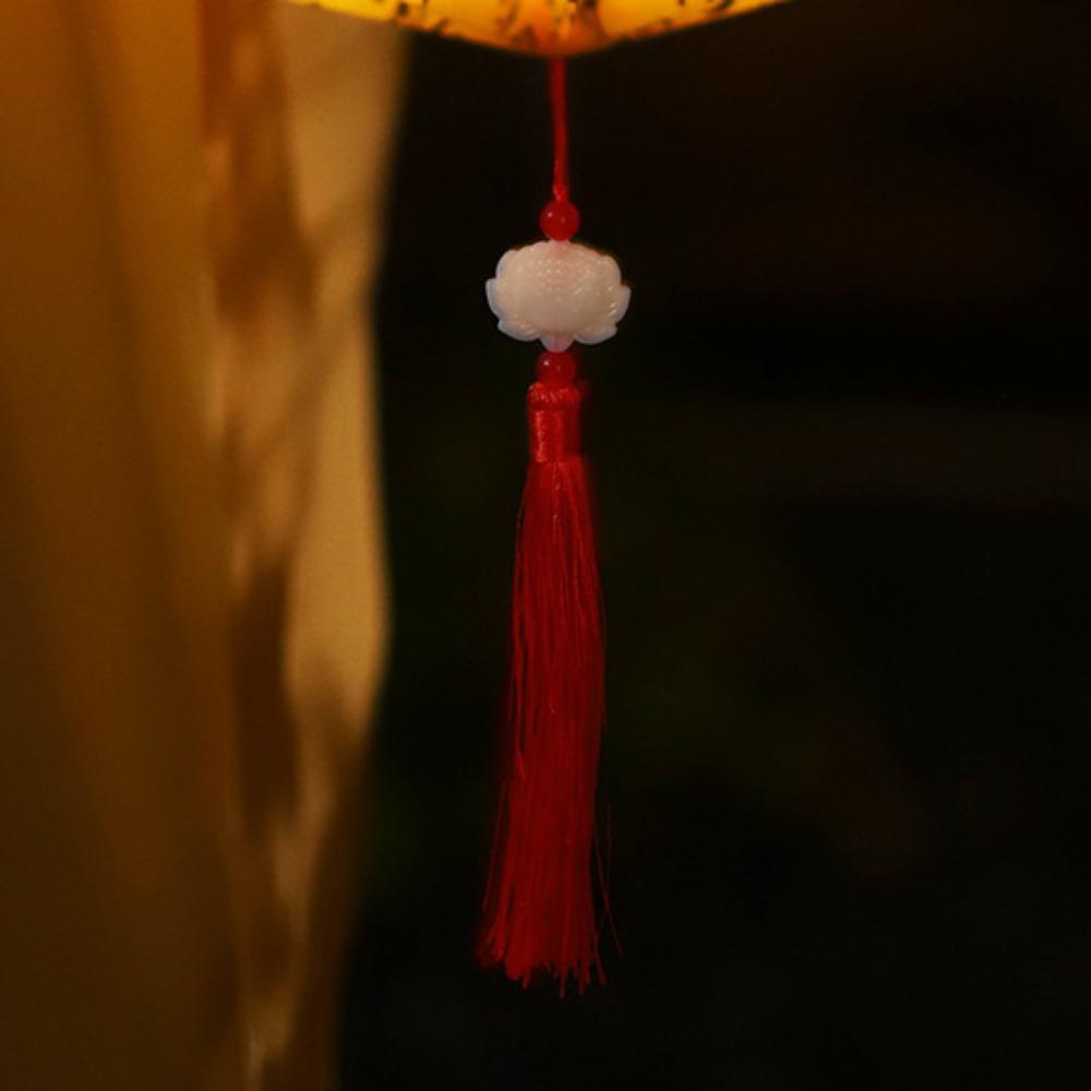 Chinese DIY Lantern Ornament Portable Calligraphy Lotus Lantern  Celebration Party