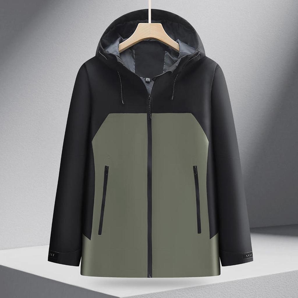Lightweight Anti-static Hooded Windbreaker: Outdoor Windproof Waterproof Jacket with Optional Embroidered Logo for Uniforms