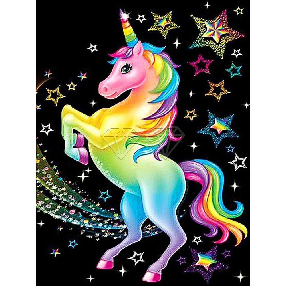 5D DIY Diamond Painting Kit Animal Unicorn Cat Dolphin Tiger Full Square&Round Diamond Mosaic Embroidery Cross Stitch Home Decor