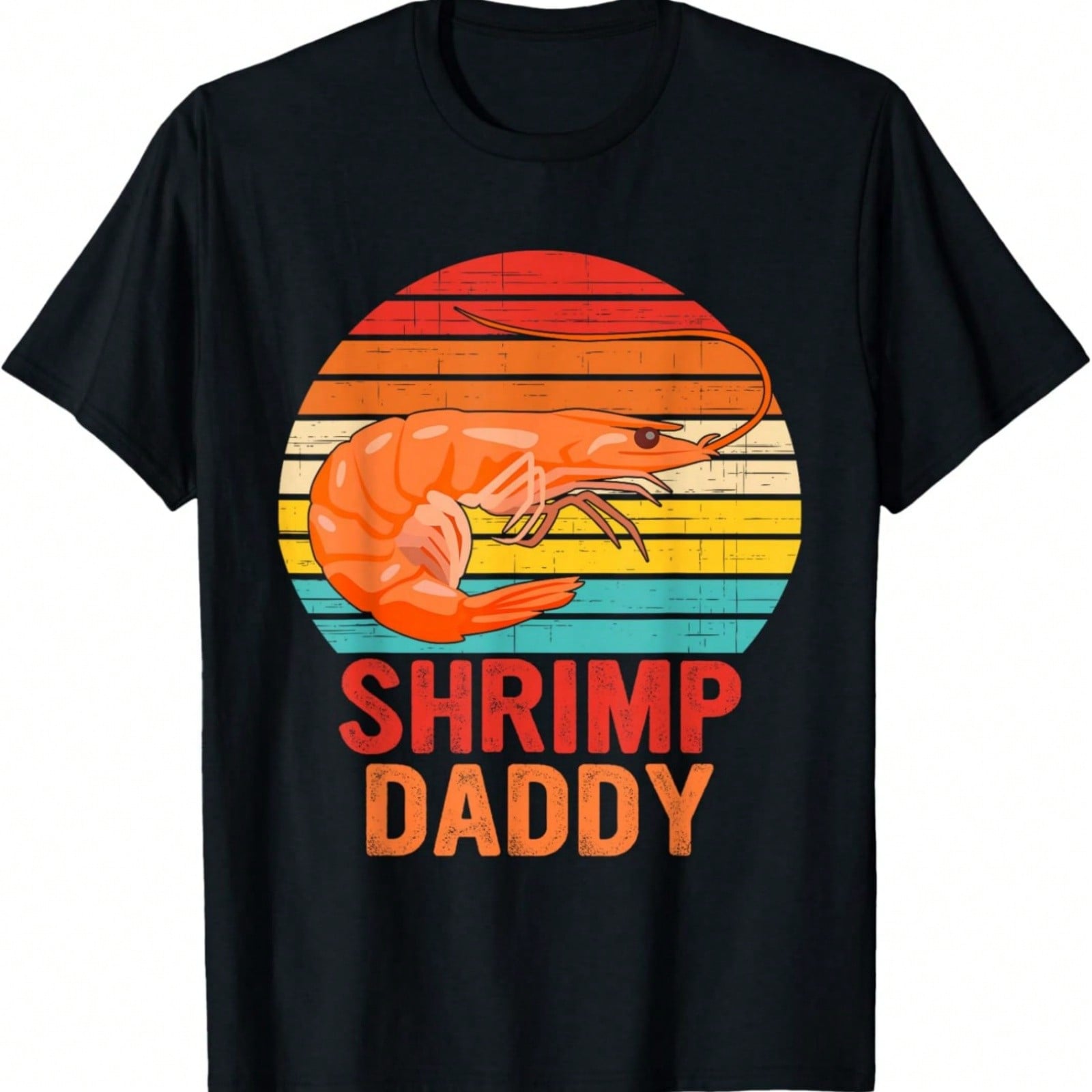 Shrimp Daddy Seafood Shellfish Vintage Design T-Shirt S