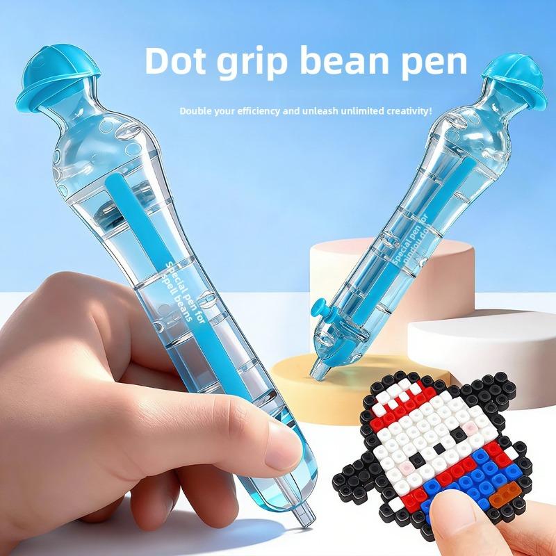Bean Pen Handmade Auxiliary Tool - Press-and-Squeeze Style Three-Dimensional Fusion Bean Toy Bean Pen Bean Pen