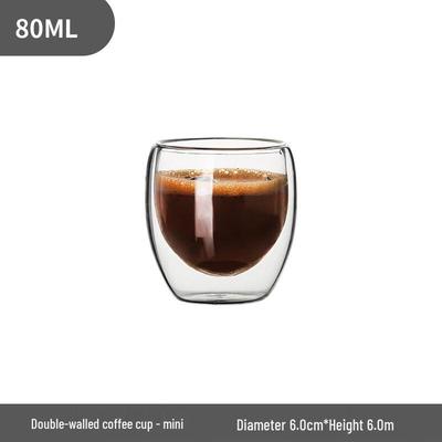 Mug à café et à thé en verre à double paroi Zhaoran