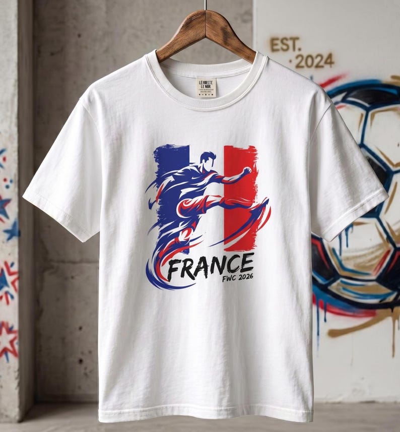 French World Cup 2026 | France Soccer Player Graphic T-Shirt 4XL
