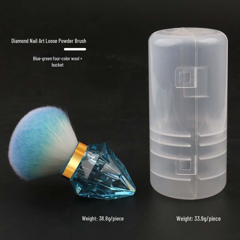 

Большая одинарная кисть для пыли с ногтей с пушистой щетиной - Дизайн бокала на высокой ножке для нанесения румян и нейл-арта.