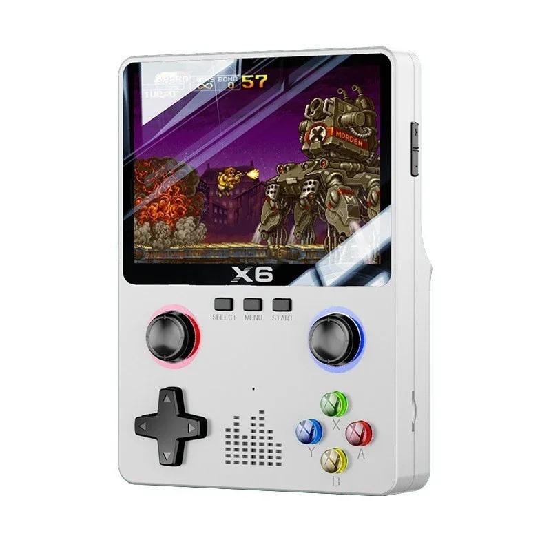 X6 3.5 Inch IPS Screen Handheld Game Console Dual Joystick 11 Simulators GBA Retro Portable Video Game Players for Kids Gifts