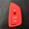 silicone rubber car key fob cover case wallet bag holder for BMW 2016 2017 X1 F48 X3 X4 X5 X6 730 740 750 3 4 button key case