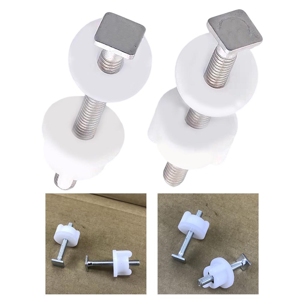 2pcs Stainless Steel Toilet Lid Fixing Screws Long-lasting & Easy Installation Toilet Cover Hinge Repair Fixing Screws Accessory