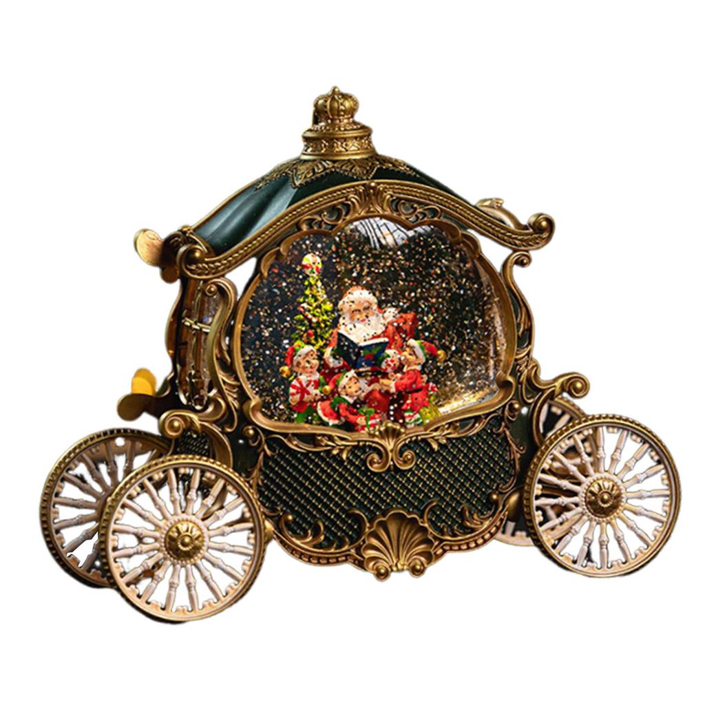 Christmas Carriage Snow Globe, Christmas Snow Globe, Table Decoration, Musical