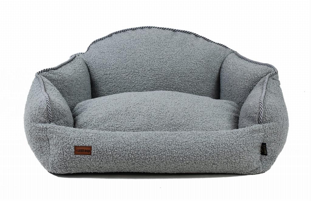 Charlotte Gray Boucle Sofa - 57Cm X 52Cm