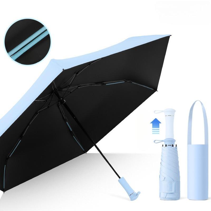 Travel Umbrella Folding Umbrella Lightweight Heat Blocking Windproof Sun  Rain Protection Practical Household Product