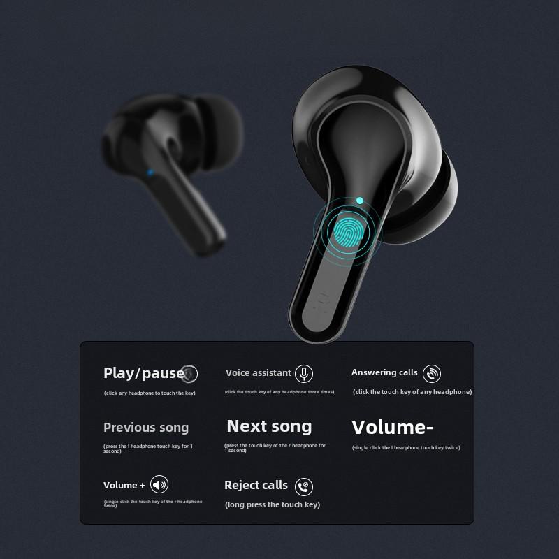 Bluetooth Earphones Ultra Long Standby Smart Noise-cancelling Call Music In-ear Wireless Earphones
