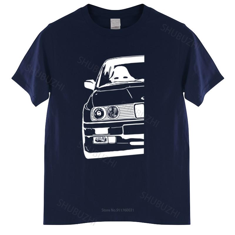 Cotton Tshirt Unisex Crew Neck Tops Building tshirt homme E30 Best Shirt Design Unisex t shirt Painted Humor Homme Black Tshirt L
