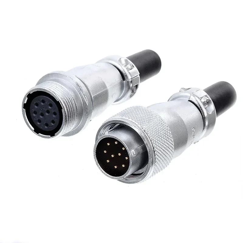 WEIPU WS16 TQ+ZQ Waterproof Cable Wire Connector Male Plug Female Socket Electrical Automation Aviation Adapter 2 3 4 5 7 9 Pin
