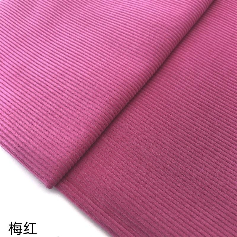 Pure Cotton Corduroy Fabric Medium Striped By The Meter for Clothes Dresses Pants Coats Sewing Cloth Soft Breathabe White Blue