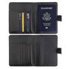 Fashion Passport Card Ticket Holder Faux Leather Unisex Travel Storage Bag
