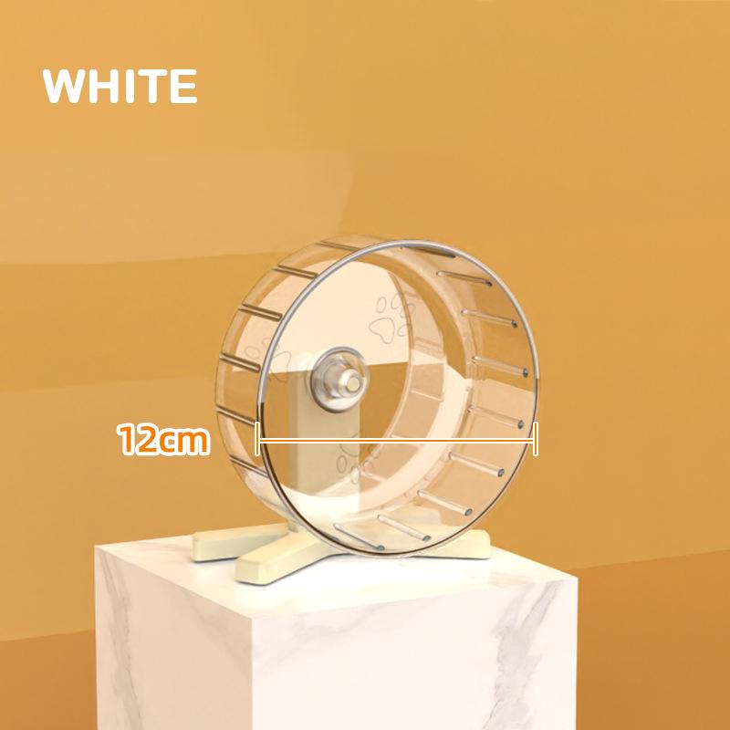 Silent Hamster Flying Saucer Wheel Quiet Exercise Runner for Syrian Hamsters Hedgehogs Squirrels - Stable Stand Non-Slip Toy