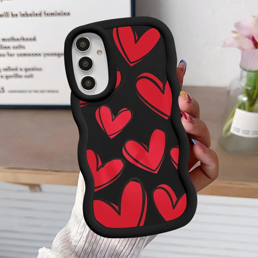 Love Heart Case for Samsung Galaxy A13 A52 A12 A16 A15 A11 A21s A14 Soft Phone Cover A53 A33 A22 A03 A04 A05 A23 A06