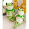 With Cloak Green Frog Doll Comfortable Long Legged Frog Plush Pillow Frog Plush Toy  Kids Gift