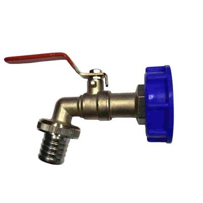 IBC Adapter - BONI-SHOP® - S60 Tap &; 1-inch Valve - Durable Plastic - 1" Thread - Watertight Connection